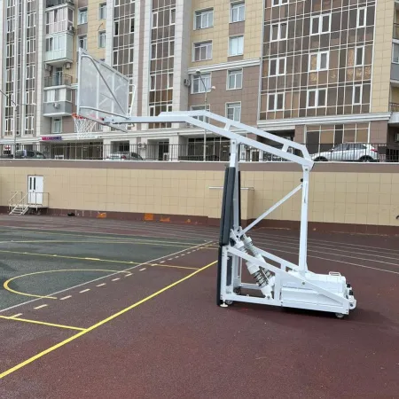 Баскетбольная стойка мобильная складная на пружинах вынос 2,25 м c противовесом ZAVODSPORTA за 530&nbsp;660 ₽ купить в Ульяновске